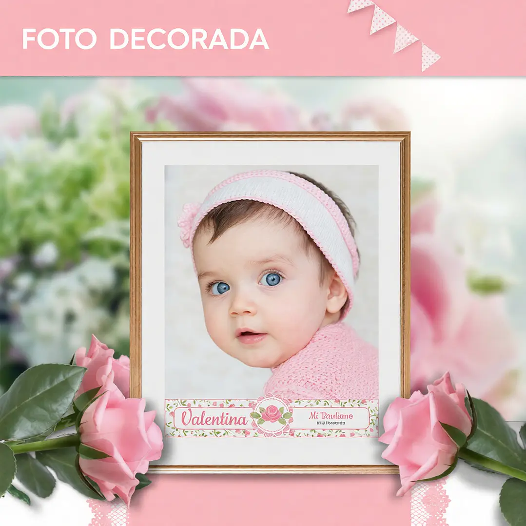Shabby Chic Rosa: foto decorada Descarga GRATIS 1
