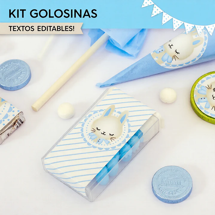 Conejito: kit etiquetas de golosinas Descarga GRATIS 5