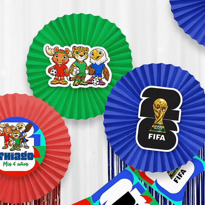 Mundial de fútbol 2026: kit imprimible decoración de fiesta DESCARGA GRATIS !!! 2