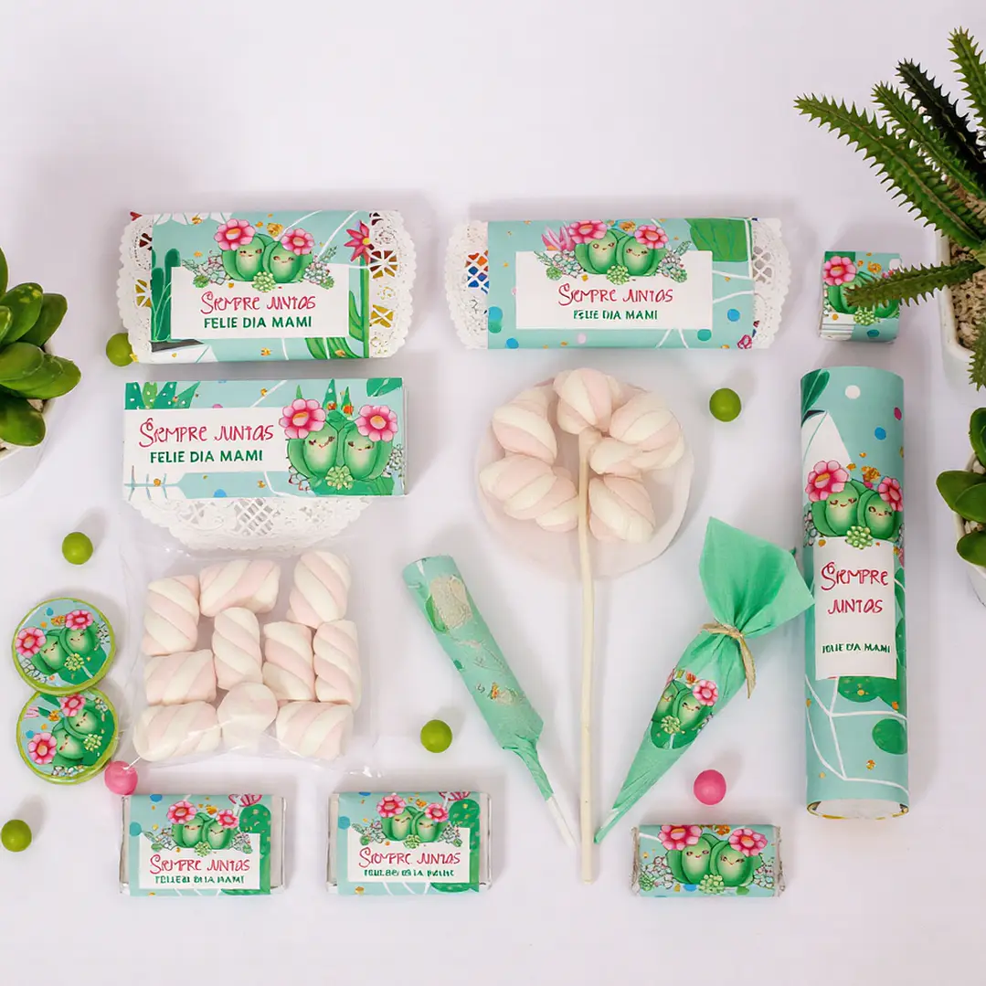 Cactus: kit etiquetas de golosinas Descarga GRATIS 3