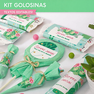 Cactus: kit etiquetas de golosinas Descarga GRATIS