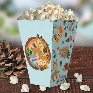 Animales del bosque celeste: caja popcorn Descarga GRATIS