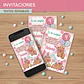 Capibara rosa: invitación imprimible y digital Descarga GRATIS - Miniatura 1