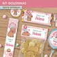 Capibara rosa: kit etiquetas de golosinas Descarga GRATIS - Miniatura 1