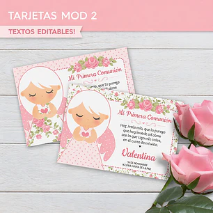 Shabby Chic Rosa: estampita religiosa MOD 2 Descarga GRATIS