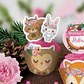 Animales del bosque rosa: wrappers y toppers cupcakes Descarga GRATIS - Miniatura 2