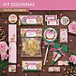 Animales del bosque rosa: kit etiquetas de golosinas Descarga GRATIS - Miniatura 1