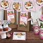 Animales del bosque rosa: kit imprimible decoración de fiesta Descarga GRATIS - Miniatura 2