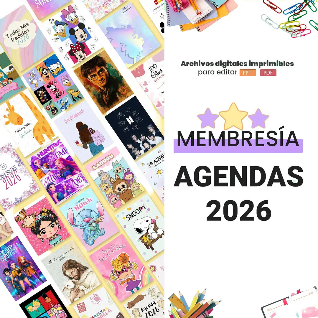 Mega Kit Imprimible Agendas + Planners 2026 GRATIS 13