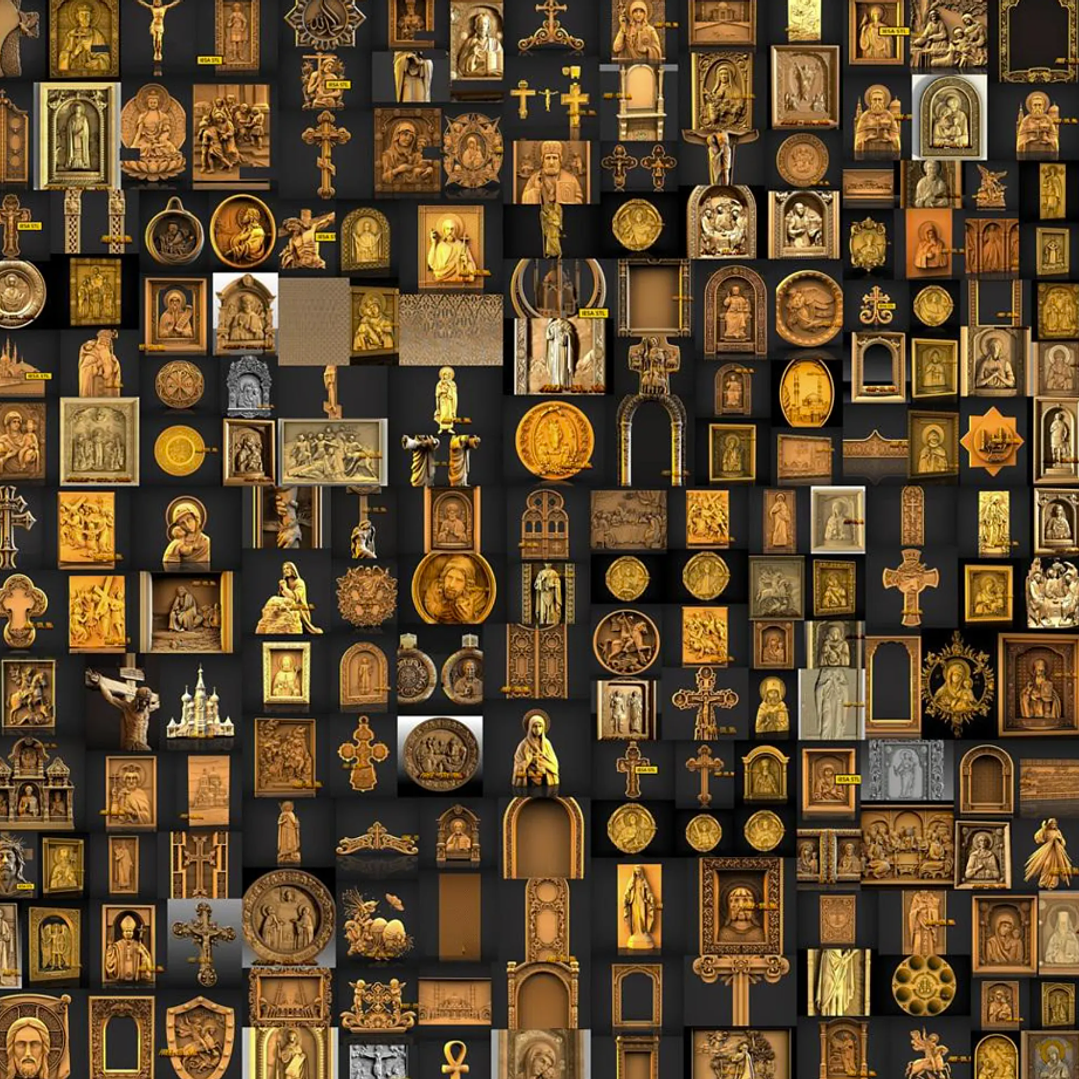 Mega paquete STL de relieve para fresadora CNC 3D: +8500 archivos STL para máquina fresadora CNC 3D - Acceso de por vida a Google Drive 3