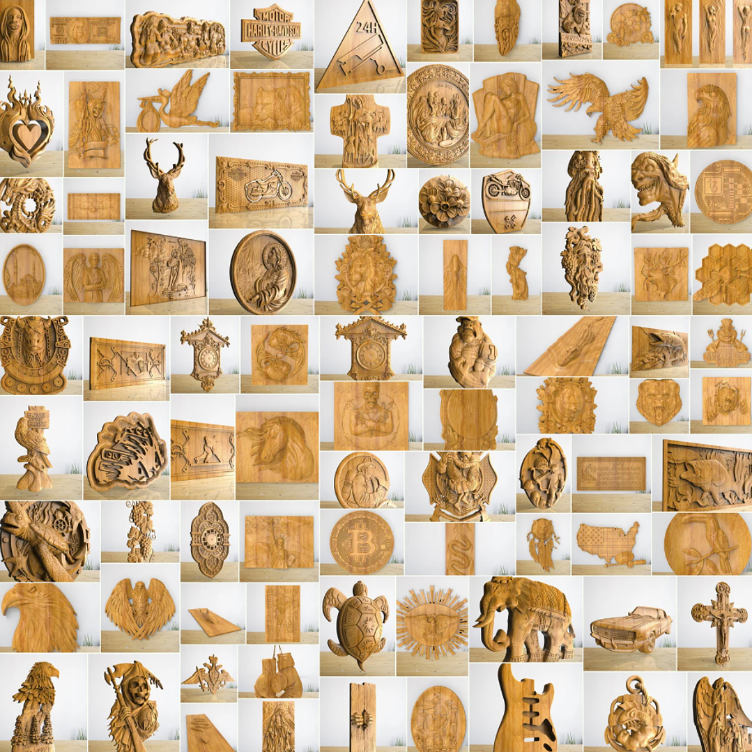 Paquete STL para fresadora CNC 3D: Panorámicas y bajorrelieves: +8500 archivos STL de paneles y bajorrelieves para fresadora CNC 3D - Acceso de por vida a Google Drive 5