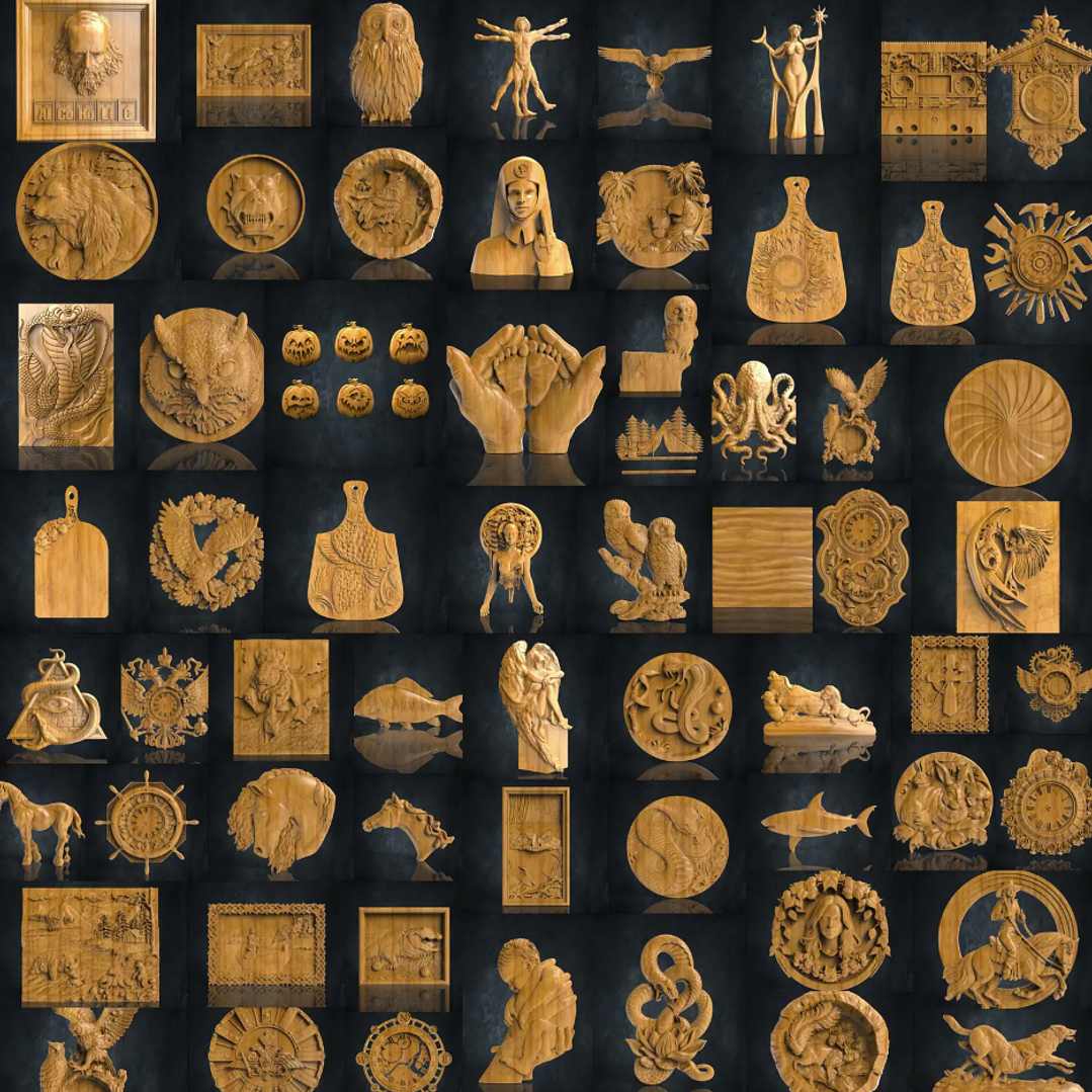 Paquete STL para fresadora CNC 3D: Panorámicas y bajorrelieves: +8500 archivos STL de paneles y bajorrelieves para fresadora CNC 3D - Acceso de por vida a Google Drive 7