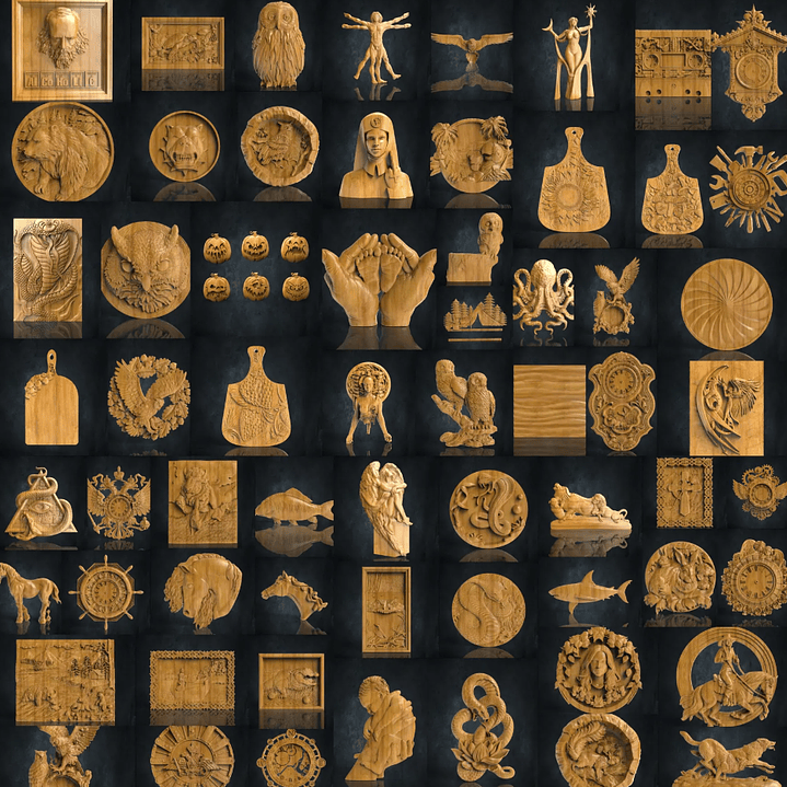 Paquete STL para fresadora CNC 3D: Panorámicas y bajorrelieves: +8500 archivos STL de paneles y bajorrelieves para fresadora CNC 3D - Acceso de por vida a Google Drive 7