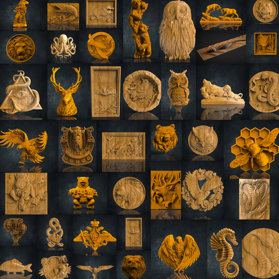 Paquete STL para fresadora CNC 3D: Panorámicas y bajorrelieves: +8500 archivos STL de paneles y bajorrelieves para fresadora CNC 3D - Acceso de por vida a Google Drive 10