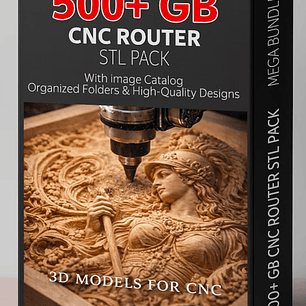 Megapaquete STL de 500 GB: modelos de relieve 3D CNC y archivos de fresadora / Catálogo de descarga digital / Uso comercial incluido
