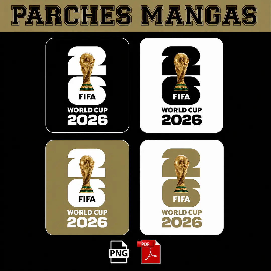 Diseños para Parches Mangas Mundial 2026 FIFA 2026 DTF PNG 1