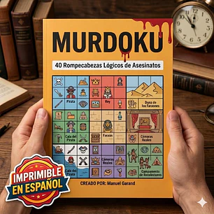 Murdoku EN ESPAÑOL para imprimir Kit Imprimible Acertijos De Lógica
