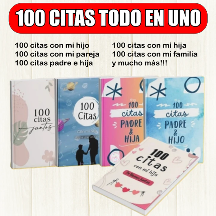 Kit Imprimible gratis 100 Citas todo en uno Fotolibro Diario Agenda Journal Recuerdos 4