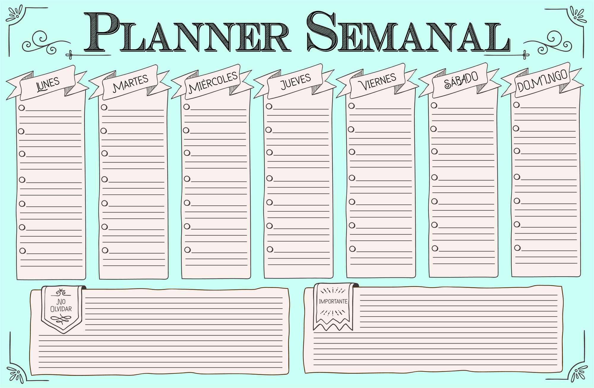 Planner para Escritorio (20 hojas) 4