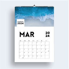 Calendario de Pared 45x30 cm con Doble cero