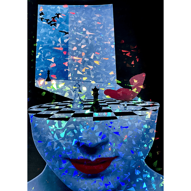 Vinilo Tornasol Adhesivo Holografico Efecto Vitral  A4/10 hojas 