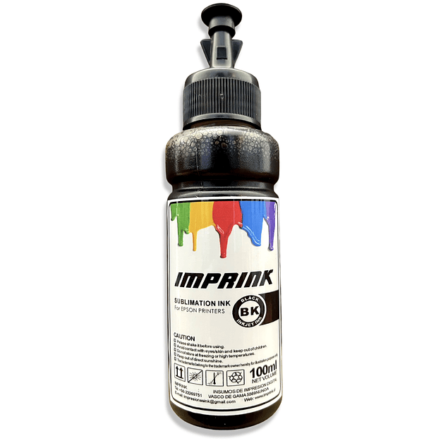 Tinta Imprink Sublimacion Para Todas Impresoras Epson 100ml 