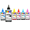 Pack 4 colores Tinta Imprink Dye Uv para Impresoras Epson 100 ml (400 ml en total)