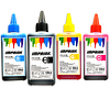 Pack 4 colores Tinta Imprink Dye Uv para Impresoras Epson 100 ml (400 ml en total)