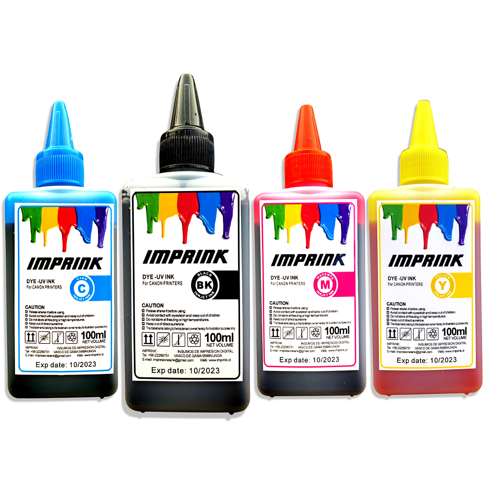 Tinta Dye Uv Para Todas Impresoras Canon 100ml 