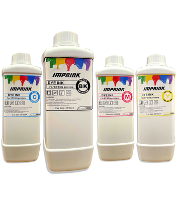 Tinta Dye Premium Para Impresoras Epson Ecotank 1000 ml 