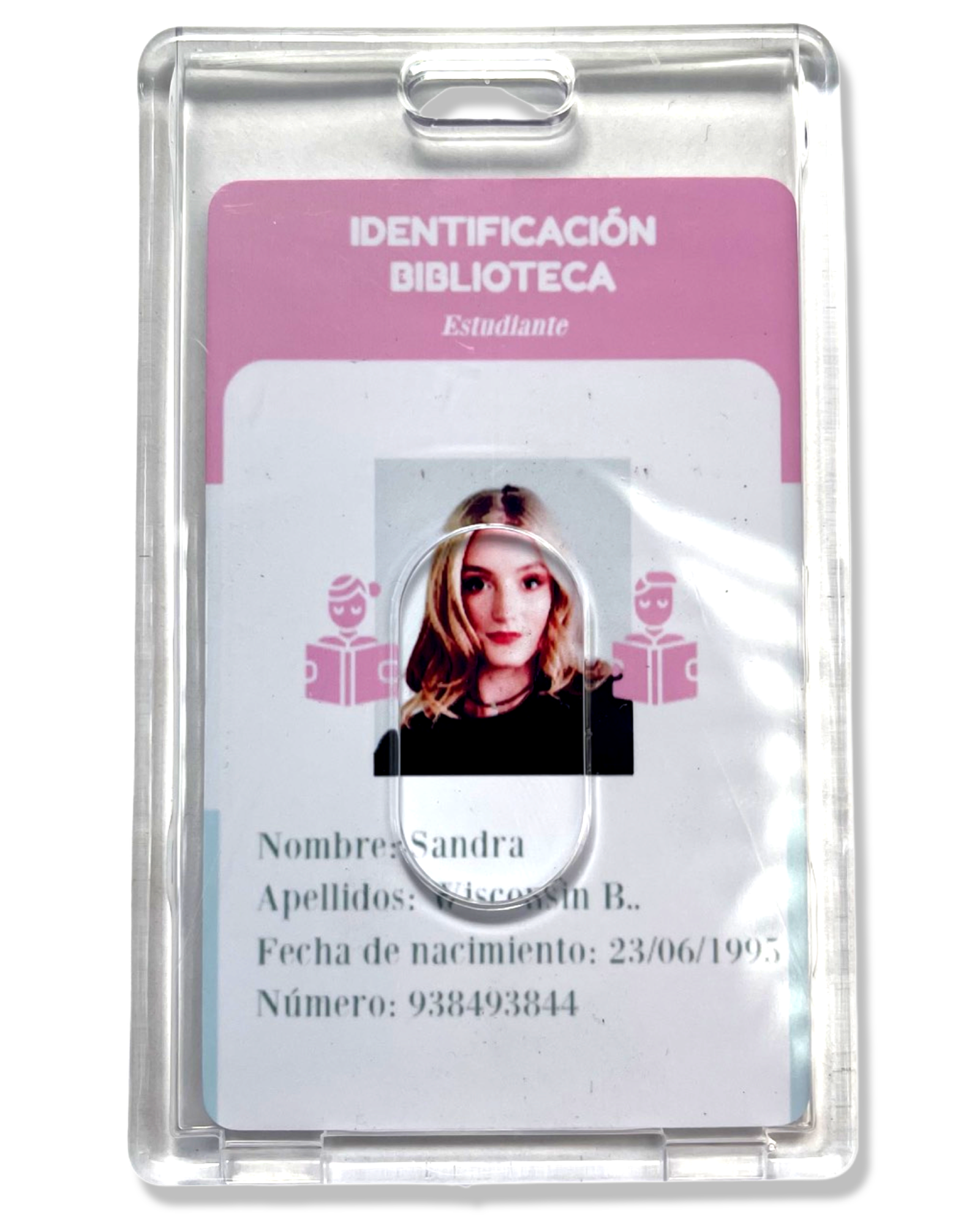 Porta Tarjetas Identificativas - 50x Porta Nombres Identificadores Personales