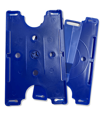 PortaCredenciales Giratorias Con Gancho (Azul)