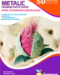 Papel Fotografico METALIZADO Premium A4 de 160gr/50 hojas 