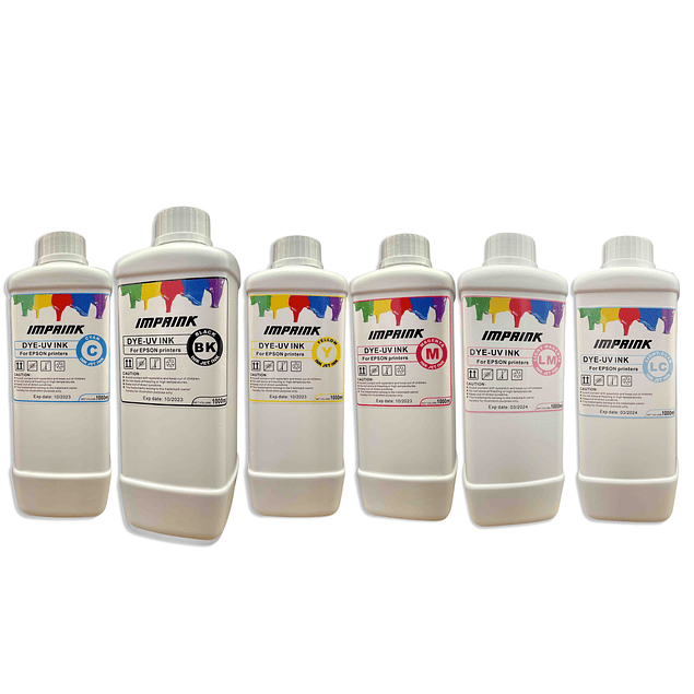 Tinta Dye Uv Para  Impresoras Epson Ecotank Valor X Litro