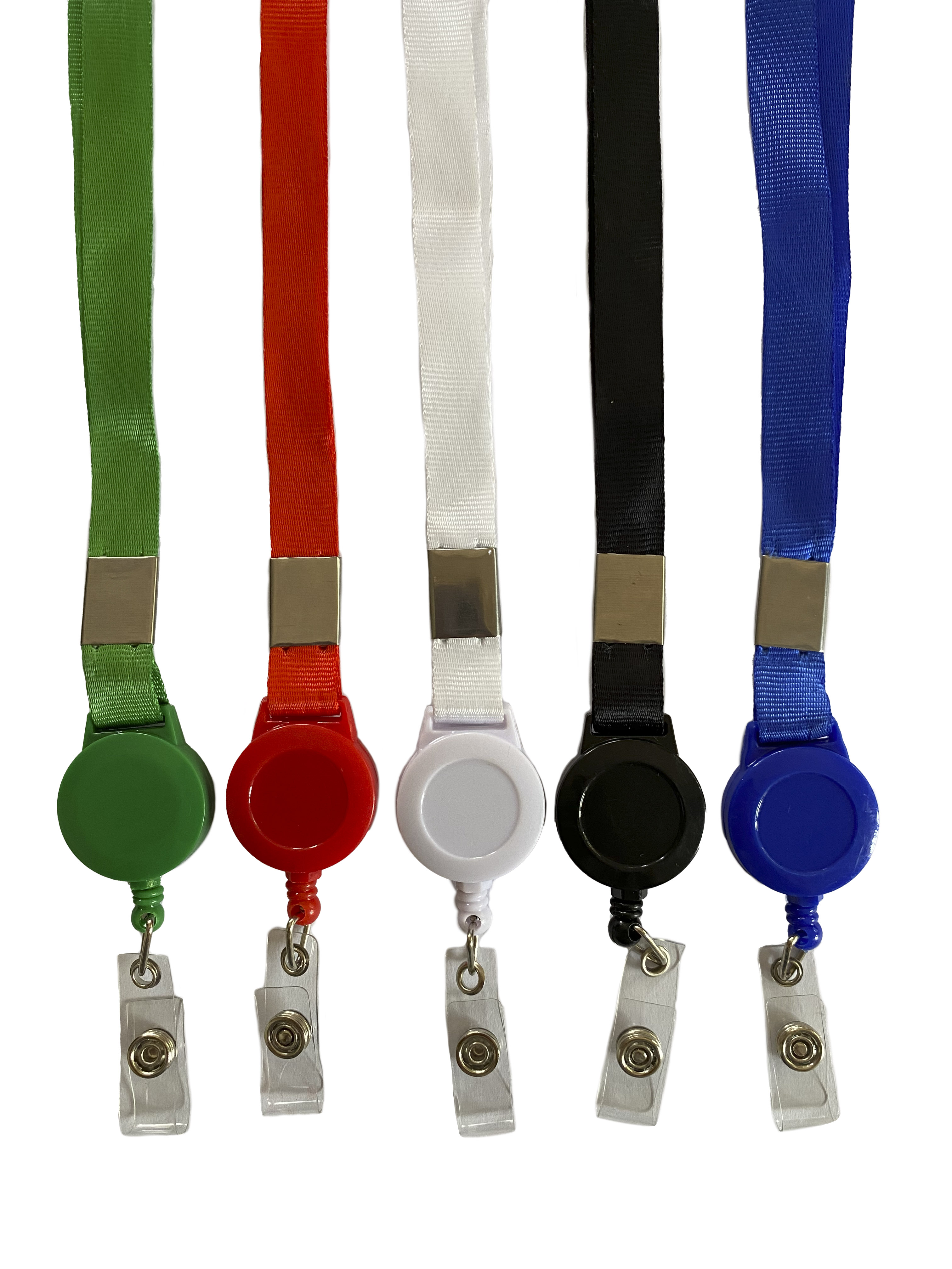 10 Lanyard Yoyo Para Porta Credencial Extendible 47x1,5cm