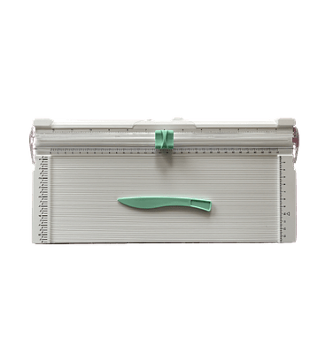 Guillotina y plegadora con regla y hueso marcador