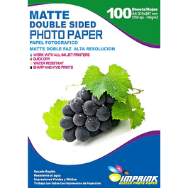 CAJA 20 RESMAS!! Papel Alta Resolución Doble Faz Matte A4/140g/100 Hojas