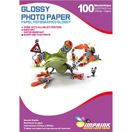 CAJA 10 RESMAS!! Papel Fotografico Glossy Brillante A3 De 135gr/100 Hojas