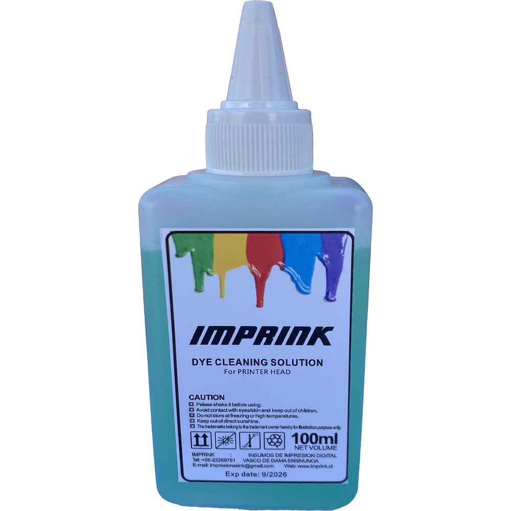 Limpia Cabezales Para Tinta Dye (tinta Común) 100ml - ﻿limpiainyectores