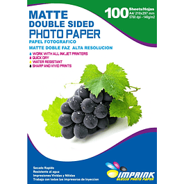 Papel Alta Resolución Doble Faz Matte A4/140g/100 Hojas