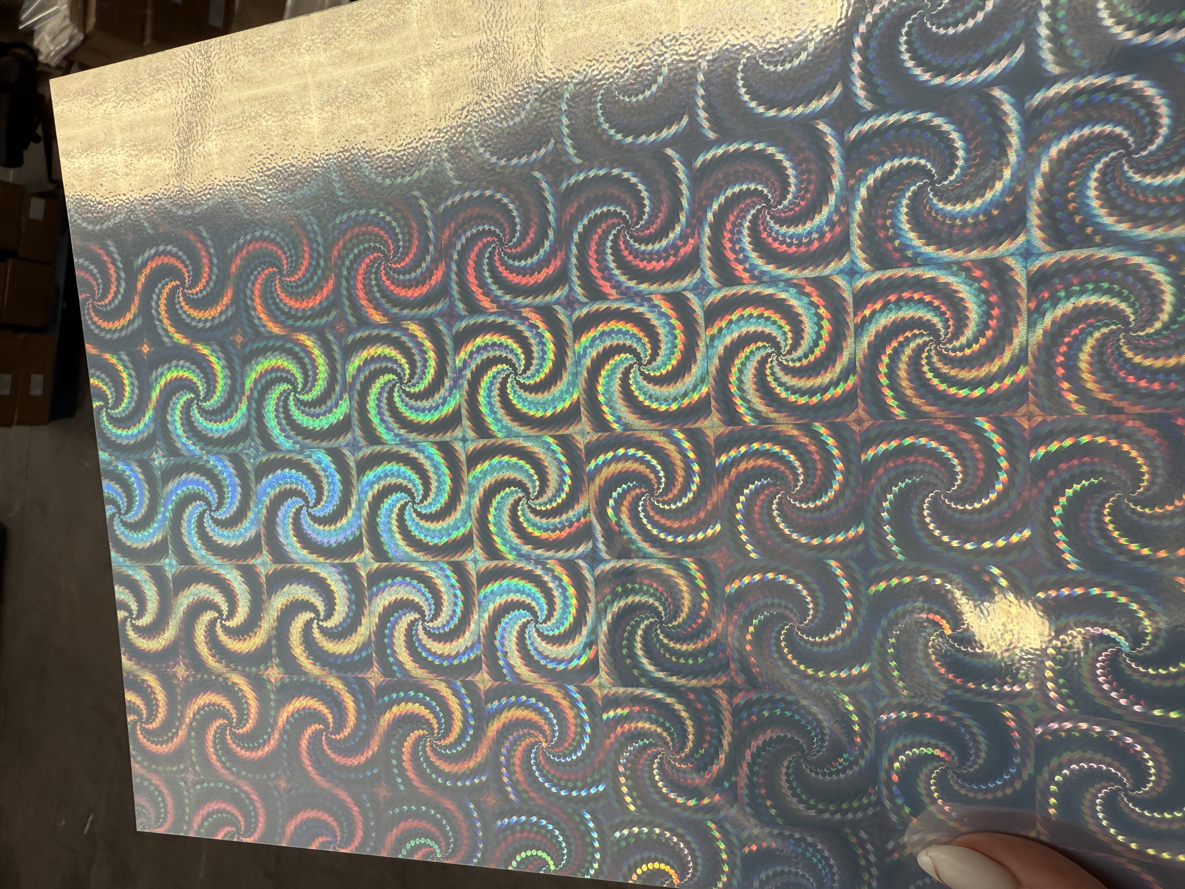 Adhesivo holográfico Tornasol, 150 gramos A4