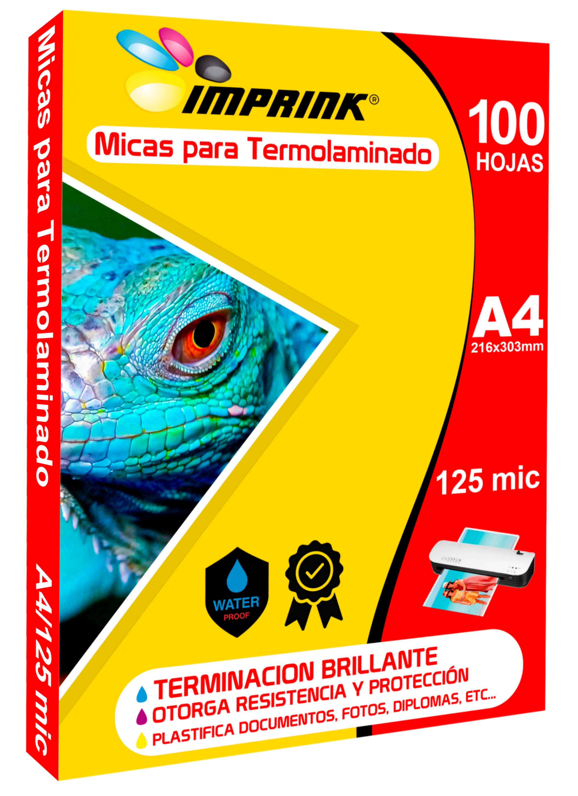 100 Micas Laminas Termolaminadora Carnet 80704