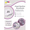 Papel Opalina Lisa Metalizada Una Cara A4 220 Gramos Imprink Metalizada