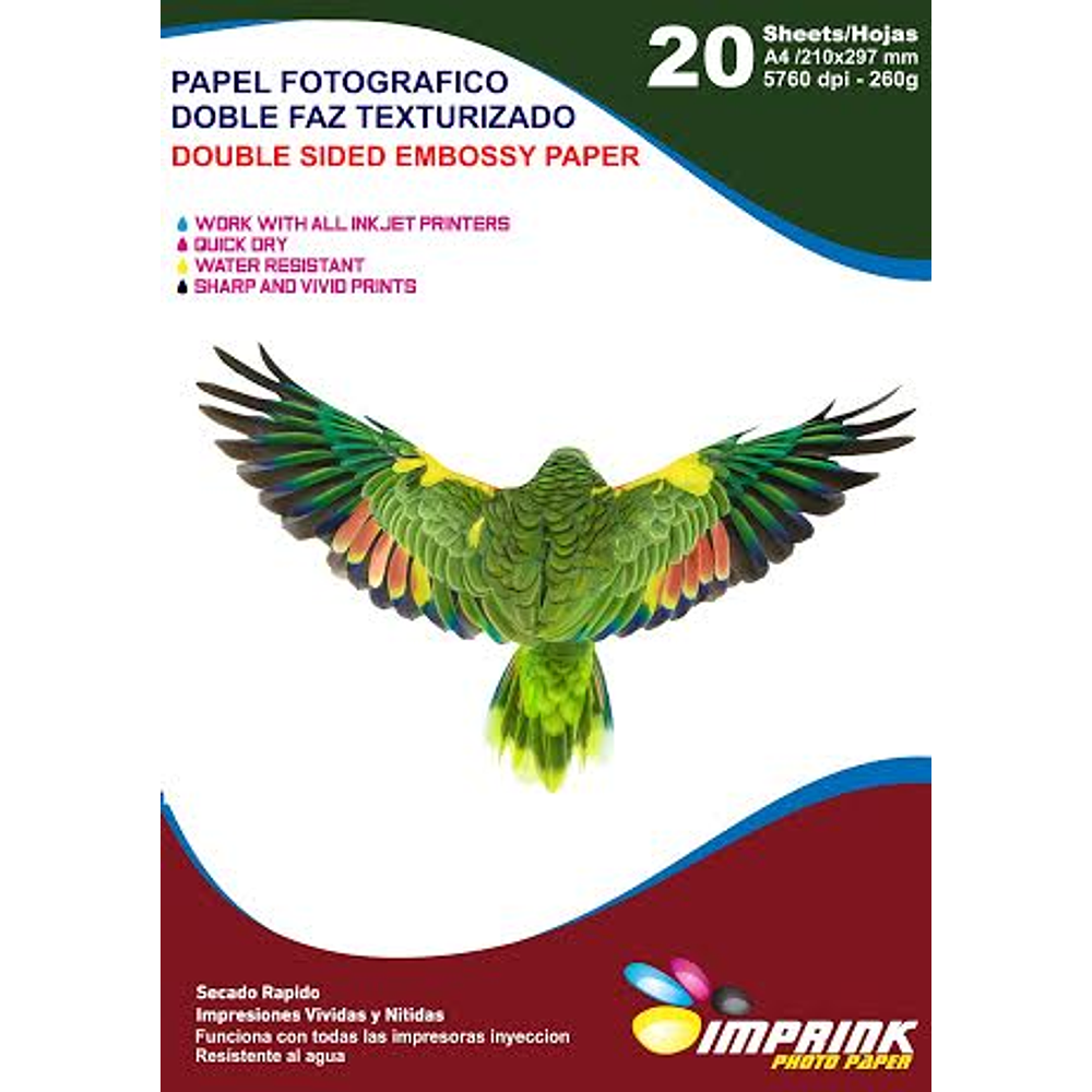 SEGUNDA SELECCIÓN! Papel Fotografico  Textura Cuero A4/20 Hojas  