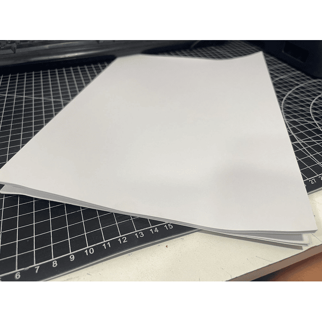 SEGUNDA SELECCIÓN! Vinilo Plástico Adhesivo Transparente Cristalino A4 / 135g / 20 hojas. Secado Lento