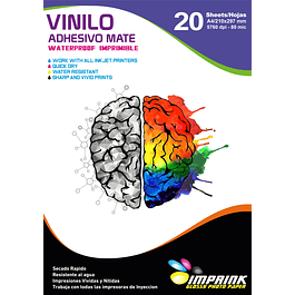 SEGUNDA SELECCIÓN! Vinilo Adhesivo Blanco Mate Imprimible A4