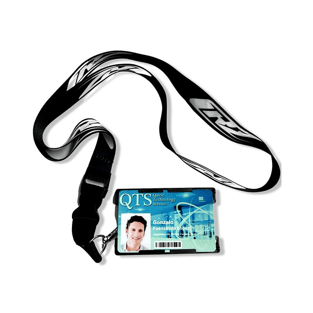 100 PortaCredenciales Giratorias Con Gancho (TRANSPARENTE)