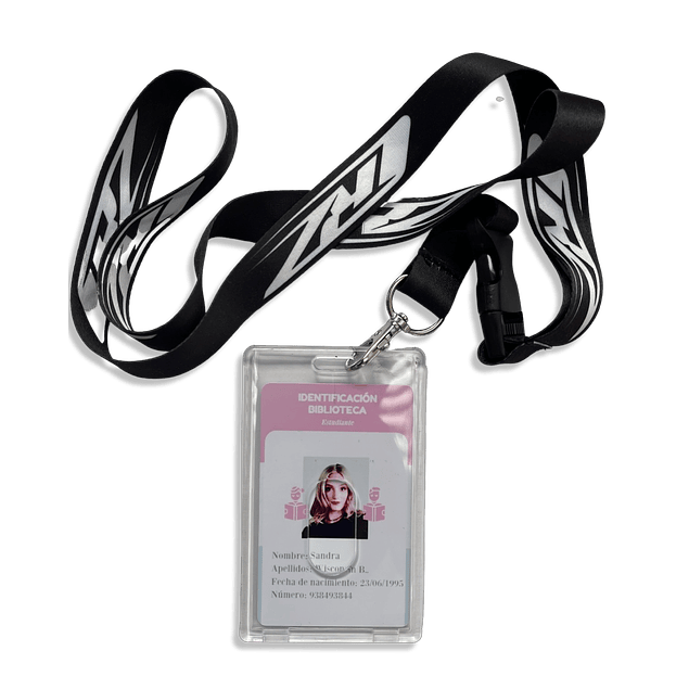 100 PortaCredenciales Transparentes Vertical. Acrilico DURO de Alta Calidad