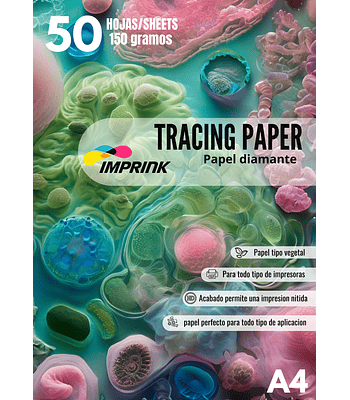 Papel Diamante O Vegetal Tracing Paper 50 Hojas 150g A4