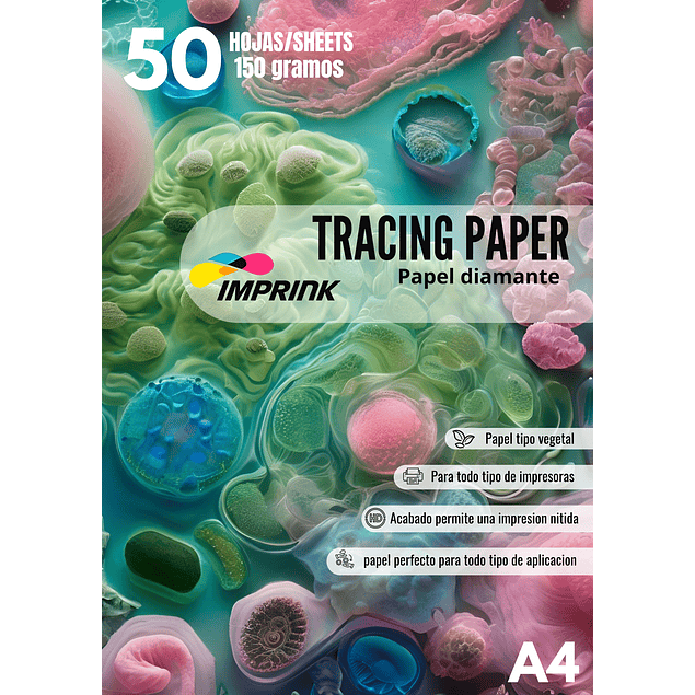 Papel Diamante O Vegetal Tracing Paper 50 Hojas 150g A4